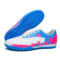 Chaussures de football unisexes à crampons en TPU antidérapants, semelle intermédiaire en TPU, tige en PU, pour intérieur/extérieur, fabrication directe d'usine OEM ODM