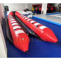 Taille personnalisée 16 sièges jeu de sport nautique PVC gonflable poisson volant bateau banane gonflable à vendre