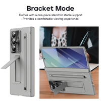 Étui de téléphone 2-en-1 avec support élastique invisible et fente pour stylo pour Samsung Galaxy Z Fold7 Fold 6 7 avec film de protection d'écran antichoc