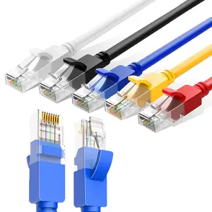 כבל תיקון רשת קופר טהור UTP 24AWG Cat6 Ethernet LAN