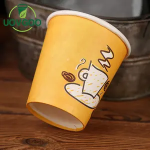 Vendita calda prezzo a buon mercato eco friendly usa e getta 7oz tazze di caffè di carta