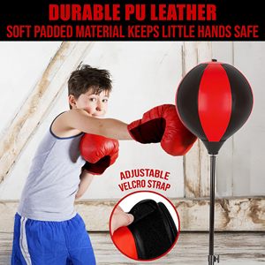 Set de Boxeo para Niños, Saco de Boxeo Inflable con Guantes, Altura Ajustable, Soporte Independiente, Juguete de Entrenamiento de Boxeo para Niños y Niñas - Product Image 3