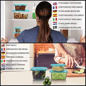 Brand New High Quality Set of 7 <b>PET</b> <b>Food</b> <b>Storage</b> Containers with Injection Technology Eco-Friendly & Multifunction Design - Product Image 5