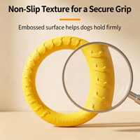Balle flottante naturelle en EVA sur corde pour chien, jouet d'entraînement pour animaux de compagnie, balle flottante en mousse EVA Durafoam pour l'extérieur et l'eau, anneau de jeu pour chien