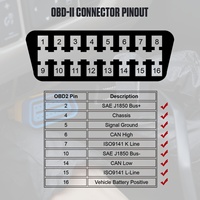 Vident — scanner HUD de voiture X50 PLUS DTC, obd2, transparent, lecteur, code intelligent numérique et précoce, alarme, multifonction, compteur