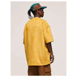 <span class=keywords><strong>T</strong></span>-shirts <span class=keywords><strong>streetwear</strong></span> pour hommes de style américain et <span class=keywords><strong>japonais</strong></span>, avec contraste de couleurs, monogramme, imprimé hip-hop vintage - Product Image 2