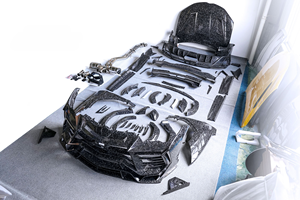 Aileron de capot de pare-chocs avant arrière en fibre de carbone sèche pour <span class=keywords><strong>Lamborghini</strong></span> <span class=keywords><strong>Urus</strong></span> <span class=keywords><strong>Mansory</strong></span> Wide Body Kit - Product Image 6
