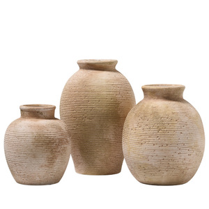 Vases décoratifs en porcelaine à surface rugueuse style shabby chic, faits à la main, écologiques, pour centre de table, maison et mariage, vente en gros - Product Image 5