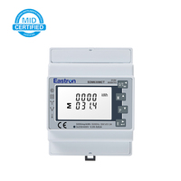 Compteur d'énergie triphasé Eastron SDM630MCT avec CT 1A/5A, RS485 Modbus, classe 0.5S, homologué UL MID, montage sur rail DIN, pour stockage solaire
