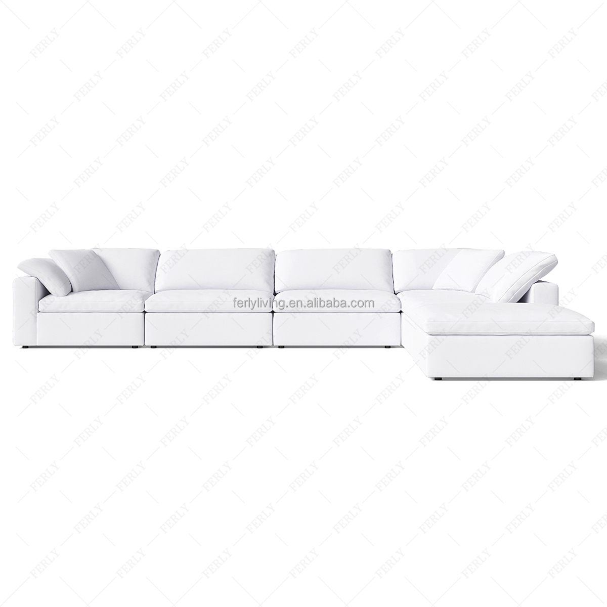Divano Modulare con Chaise Longue