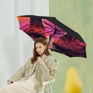 Wholesale Promotional Plain Travel Custom Mini Ultralight Fiberglass 3 Fold <b>Umbrellas</b> with Logo,paraguas - Product Image 5