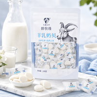 Sachets Doypack Personnalisés Imprimés Qualité Alimentaire avec Fenêtre, Fermeture Zip Refermable, Transparents, pour Emballage de Bonbons au Lait de Chèvre