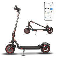 Trottinette électrique pliable pour adultes en alliage d'aluminium de 10 pouces, moteur 350W, étanche, batterie 10.4AH, vitesse maximale de 30 km/h