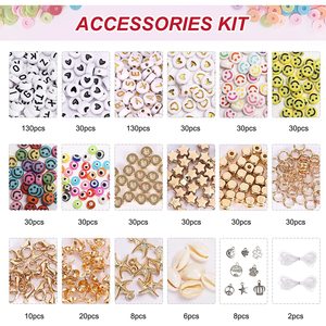 <b>Polymer</b> Clay Heishi Beads 10800 Pcs 108 Colors DIY Jewelry Making Supplies Bracelet Crafting Material - Product Image 4