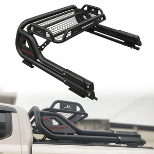 Barra Antivuelco Deportiva Negra 4WD para Pickup con Canasta para Hilux Ranger Dmax Navara Np300 Barra Antivuelco de Acero para Camioneta Universal 4x4 - Product Image 1