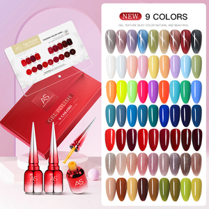 9 màu UV Led Gel sơn móng tay Kit bán vĩnh viễn véc ni với cơ sở Coat và Top Coat ngâm sơn móng tay Bộ - Product Image 2