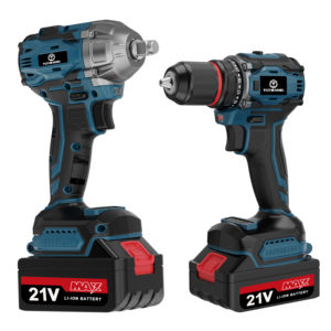 Juego de 2 Herramientas Eléctricas Inalámbricas: Taladro y Llave de Impacto con Batería de Litio y Motor sin Escobillas - Product Image 3