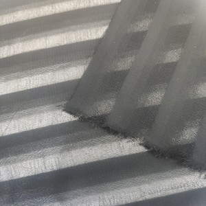 Tela de Chifón Jacquard con Rayas de <span class=keywords><strong>Sombra</strong></span>, Transpirable, Transparente y Sexy para Vestidos y Blusas - Product Image 2