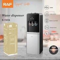 Dispensador de Agua RAF R.11016, 640W, R600a, Compresor de 28g, Refrigeración, Piezas de ABS, Revestimiento de Acero Inoxidable, Agua Caliente, Fría y Templada, Gran Capacidad, 220-240V
