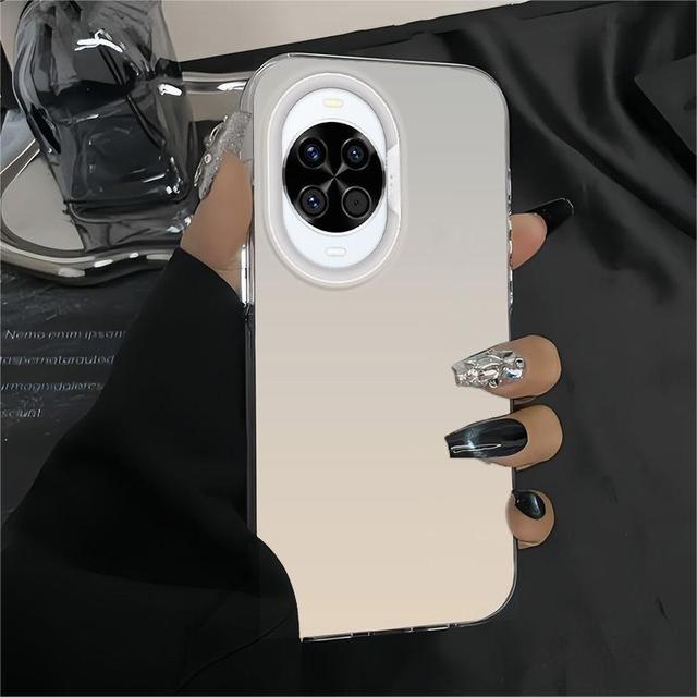 Suitable for Huawei Nova 14 phone case, color-block vibrant silver, full protective anti-drop phone case