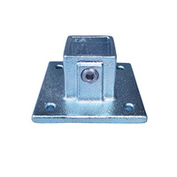 Raccords de tuyauterie en fonte malléable carrés 40 x 40 mm, collier de serrage moulé, garantie 3 ans