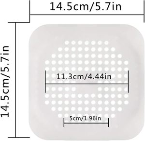 Crépine de vidange pliable tendance en silicone et plastique PP, forme carrée, écologique, pour éviers de cuisine et de salle de bain - Product Image 3