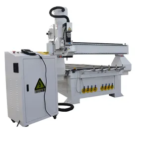 2024 meilleures fraiseuses CNC ATC 1325 Machine CNC à bois ATC avec perceuse de gravure de magazine d'outil linéaire