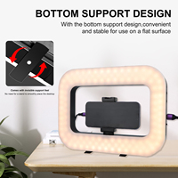 YM200 20W Selfie Portable Téléphone Rechargeable Anneau Lumière Réglable Remplissage Lumière avec Bluetooth Trépied Lumière Stand pour Live Stream