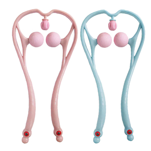 <strong>Self</strong> Shiatsu Two-Point Deep Tissue Muscle Manual U Shaped Handheld <strong>Shoulder</strong> Neck <strong>Massager</strong> Ball Tool - Product Image 5