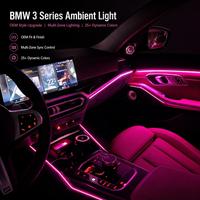 Kit de Bande LED RGB Multicolore pour Éclairage Ambiant Intérieur de Voiture Série 3 (2023-2025) avec Synchronisation Musicale et Installation Non Destructive