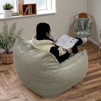 Bureau moderne pouf un siège canapé fauteuil en cuir PU microbilles pouf de luxe housse de chaise
