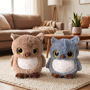 Jouets en peluche de simulation de hiboux personnalisables, directement de l'usine, pour enfants, vente en gros - Product Image 5