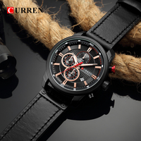 Montres pour hommes CURREN 8291, mouvement à quartz, mode, affaires, décontracté, sport, luxe, date automatique, bracelet en cuir, montre-bracelet pour hommes, Reloj