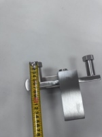 Robinet thermostatique monocommande en acier inoxydable 304 brossé, portable, pour eau chaude et froide, avec jet doux et fonction pluie, idéal pour appartement et hôtel