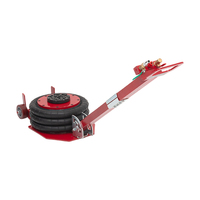 Cric pneumatique pliable 3 tonnes avec poignée, conception peu encombrante pour atelier de réparation automobile, levage rapide