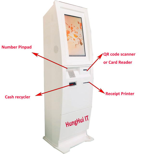 21.5 Inch Two Way Transaction ATM Teller Machine with SDK and 10-Point Capacitive Touch Screen in Stock