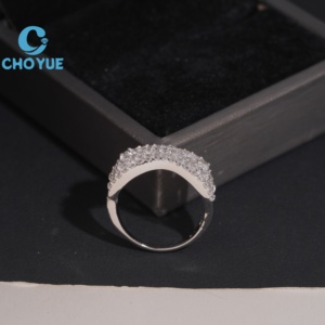 Hot Sale 925 Sterling Silver Moissanite <b>Rings</b> <b>Mens</b> Iced Out Moissanite HipHop Style Jewelry <b>Rings</b> Pass Diamond Test in Stock GRA - Product Image 2