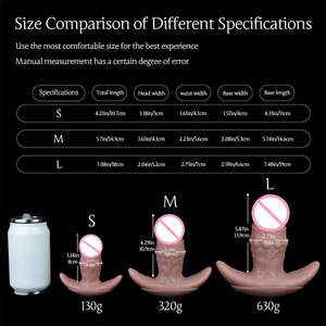 Vibrateur sans fil SXXY, réaliste, en silicone souple, avec serre-bouche et ceinture, jouet sexuel texturé réaliste pour couple - Product Image 2