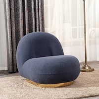 GUBI Wohnzimmerset aus Sofasesseln, Loungesessel für Schlafzimmer und Arbeitszimmer, Sofasessel aus Lammwollstoff
