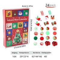 PAIPET voor populaire interactieve plastic katten-kerst adventskalender blind box set met 24 vakjes, cadeaudoos voor huisdieren