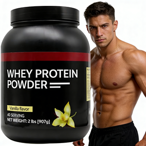 OEM/ODM Proteine del Siero di Latte Istantanee ad Alta Immunità per Adulti, Gusto Fragola, 2 Libbre, 20-29g di Proteine per Supporto Muscolare - Product Image 1