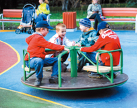 Manège pour enfants d'extérieur, chaise tournante de jardin