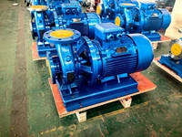 Pompe horizontale ISW à double roulement pour conduite, fonctionnement silencieux, avec turbine résistante à l'usure, pour circulation d'eau chaude en chaudière hôtelière