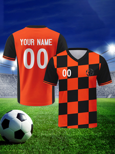 Maillot de football personnalisé avec logo 2026 Nouveau design Col en V Manches courtes Respirant Anti-transpiration Unisexe Adulte Vente en gros - Product Image 5