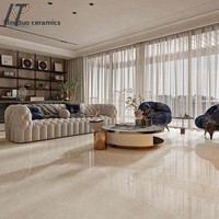 Guangdong Großformatige Luxus-Porzellan-Bodenfliesen 900x1800mm Jadeähnliche Maserung Rutschfest Glänzend für Geräumige Häuser und Villen