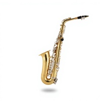 Golden Brass Alto Saxophone Drop E Instrument Two-Color Lacquered Gold Craft Y-AS-495