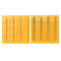 Carrelage Tactile en PVC de Bonne Qualité 250*250mm, Bande Indicatrice Tactile en Plastique pour Aveugles