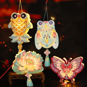 Linternas de Mano de Dibujos Animados Hechas a Mano para Niños, Luminosas, para el Festival del Medio Otoño, Venta al por Mayor - Product Image 1