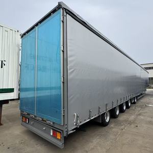 Semirremolque de 3 Ejes con Cortina Lateral, Depósito del 10%, Garantía de por Vida y Repuestos Gratuitos |   Cortina Impermeable de Alta Calidad - Product Image 2