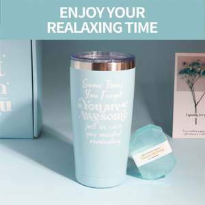 Set de Baño Personalizado OEM de la Serie Azul Claro con Vaso Grande, Cepillo para Pajitas, Antifaz y Set de Baño para la Temporada de Graduación, Regalo Corporativo Conmemorativo - Product Image 6